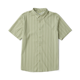 Bless Up Breathable Stretch Shirt - Sage Stripe