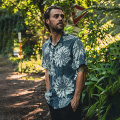 Bless Up Breathable Stretch Shirt - Navy Pukpulko