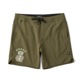 Chiller Scallop 17" Boardshorts - Military