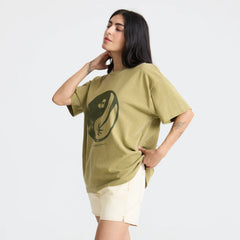 Balance Oversized Premium Tee - Dusty Olive
