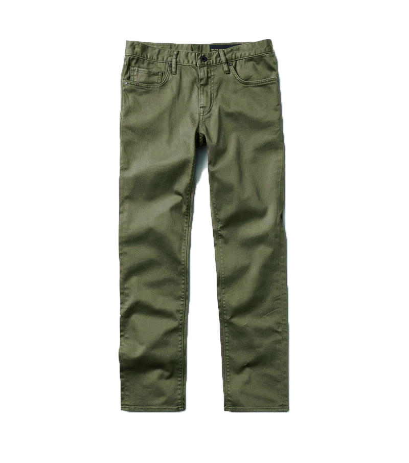 HWY 133 Slim Straight Broken Twill Jeans - Military