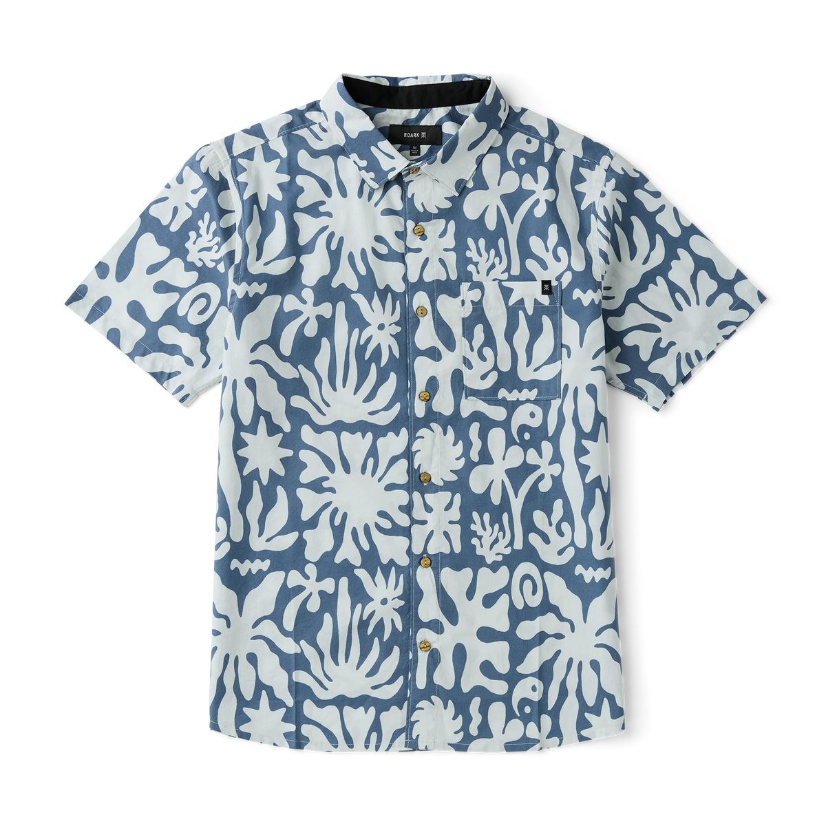 Journey Short Sleeve Button Up Shirt - Neptune