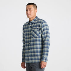 Crossroads Organic Cotton Flannel - Deep Blue