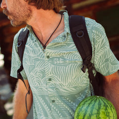 Bless Up Breathable Stretch Shirt - Slate Green