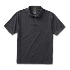 Bless Up Breathable Stretch Polo Shirt - Black