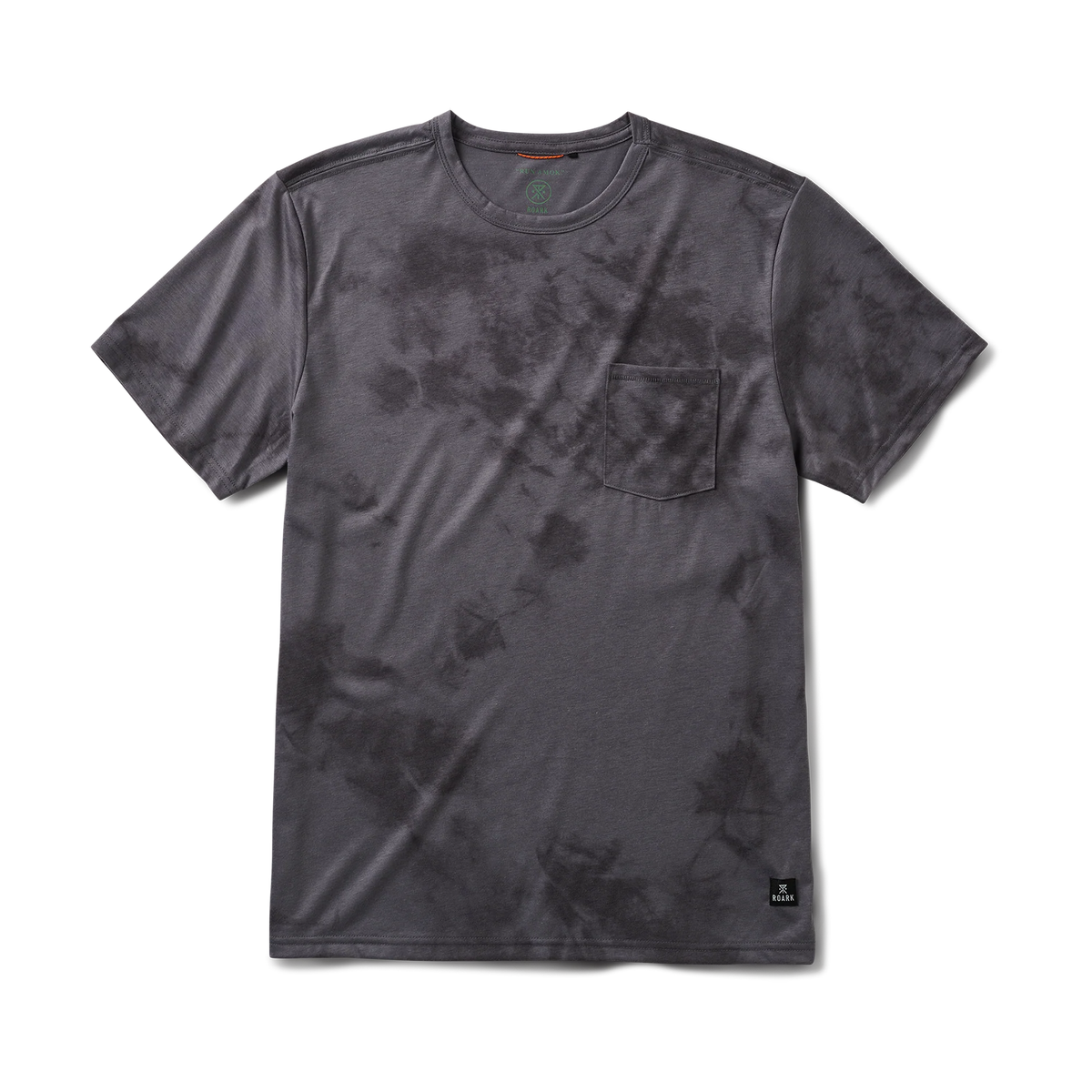 Mathis Active Tie Dye Pocket Short Sleeve Tee - Grey Tie Dye