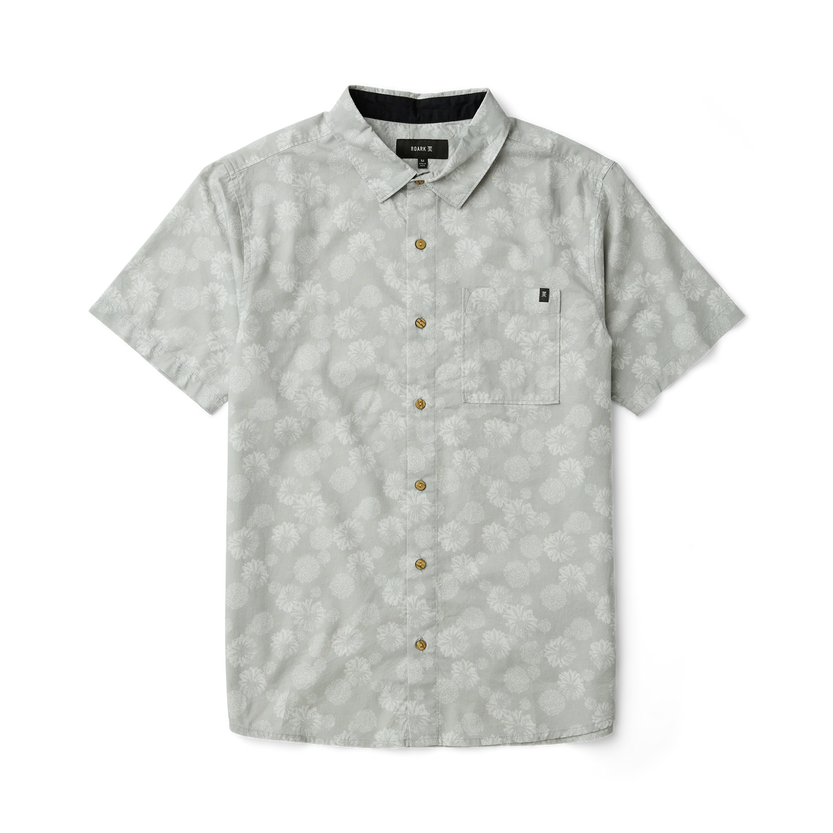 Journey Short Sleeve Button Up Shirt - Grey