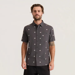 Journey Short Sleeve Button Up Shirt - Charcoal