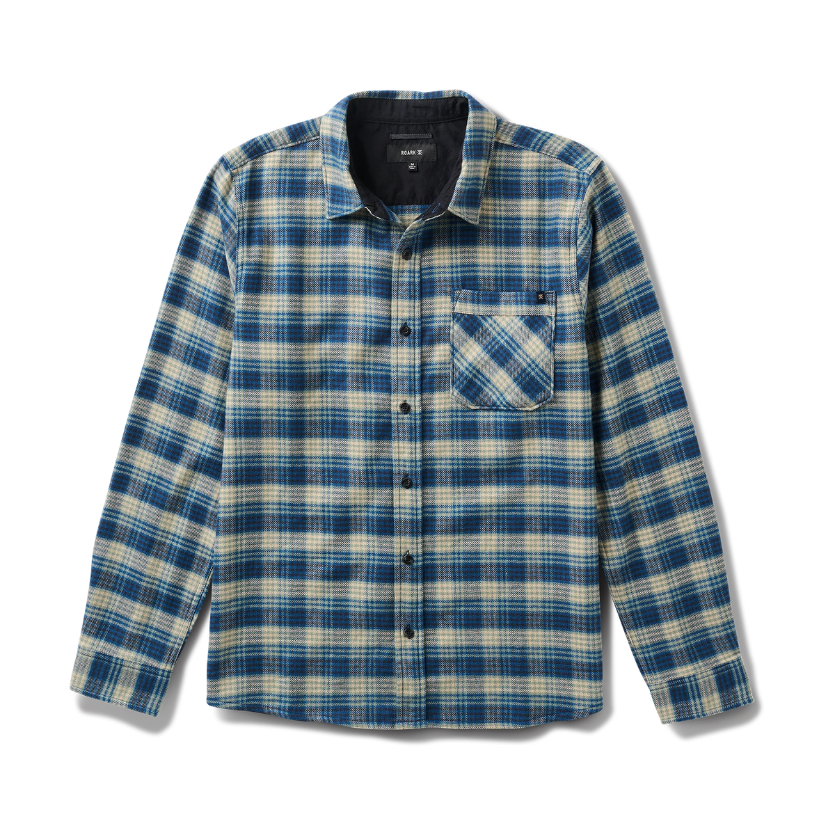 Crossroads Organic Cotton Flannel - Deep Blue